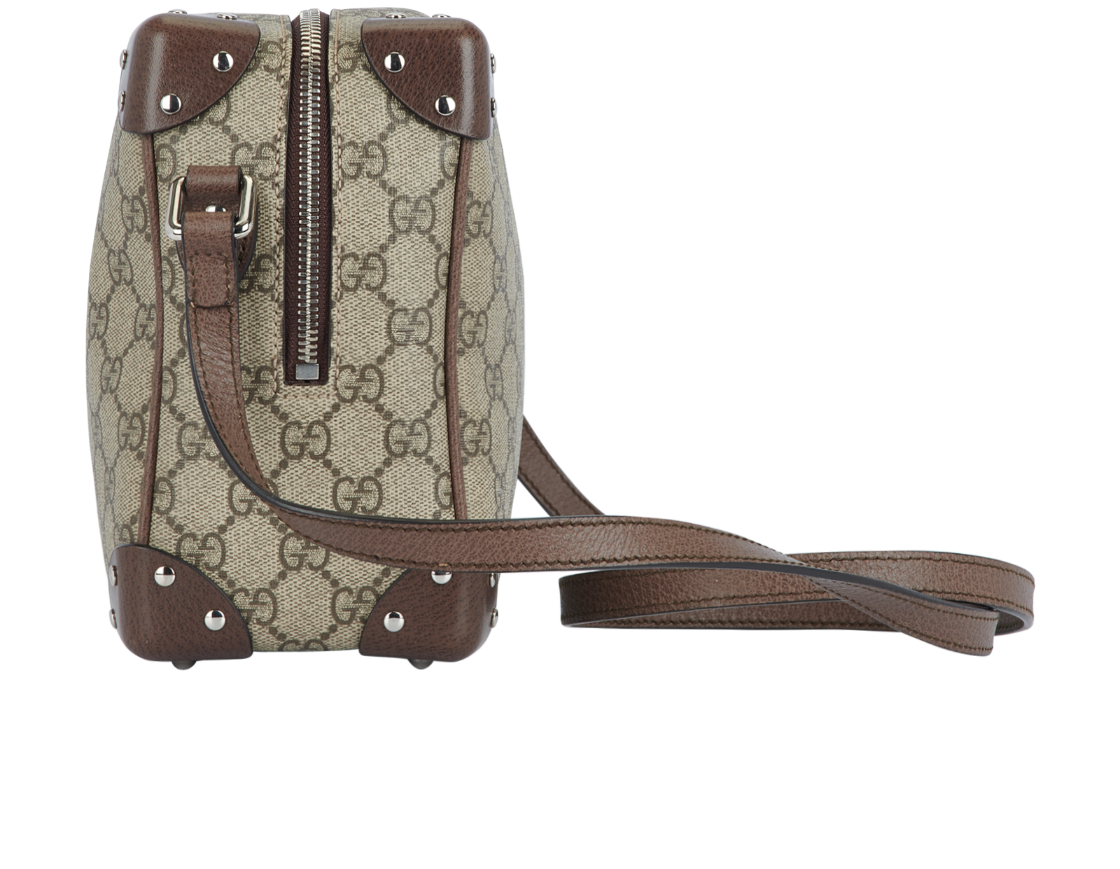 GG Square Trunk, &pound;895, Handbags, Brown, Canvas, Bottom view